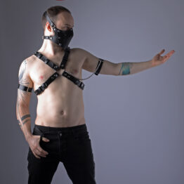 Мужская портупея БДСМ